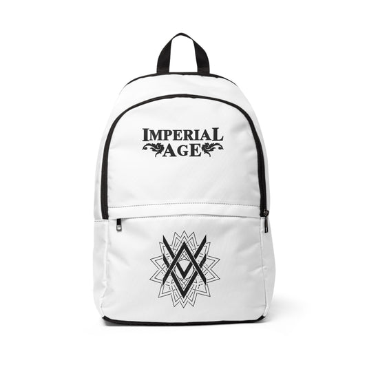 SUMMER COLLECTION - Back Pack White (Black Print)