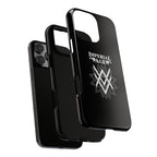 SUMMER COLLECTION - Tough iPhone Case Black (White Print)