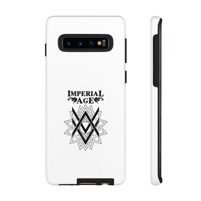 SUMMER COLLECTION - Tough Samsung Galaxy Case White (Black Print)
