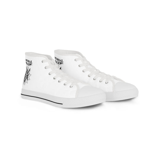SUMMER COLLECTION - Men's Sneakers White (Black Print)