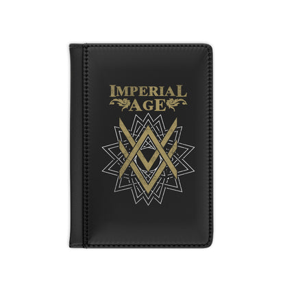 SUMMER COLLECTION - Passport Cover Black (Gold-White Print)