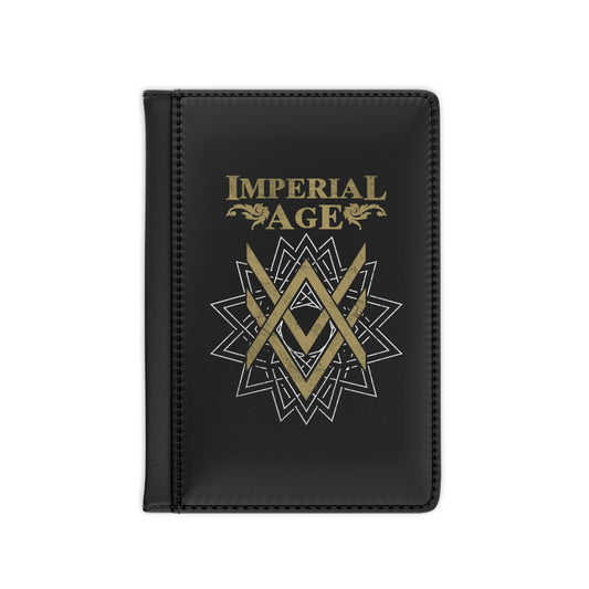 SUMMER COLLECTION - Passport Cover Black (Gold-White Print)
