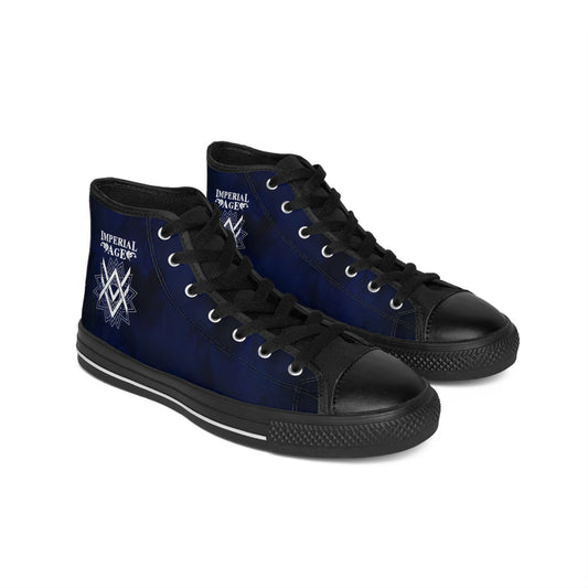 SUMMER COLLECTION - Men's Sneakers Navy (White Print)
