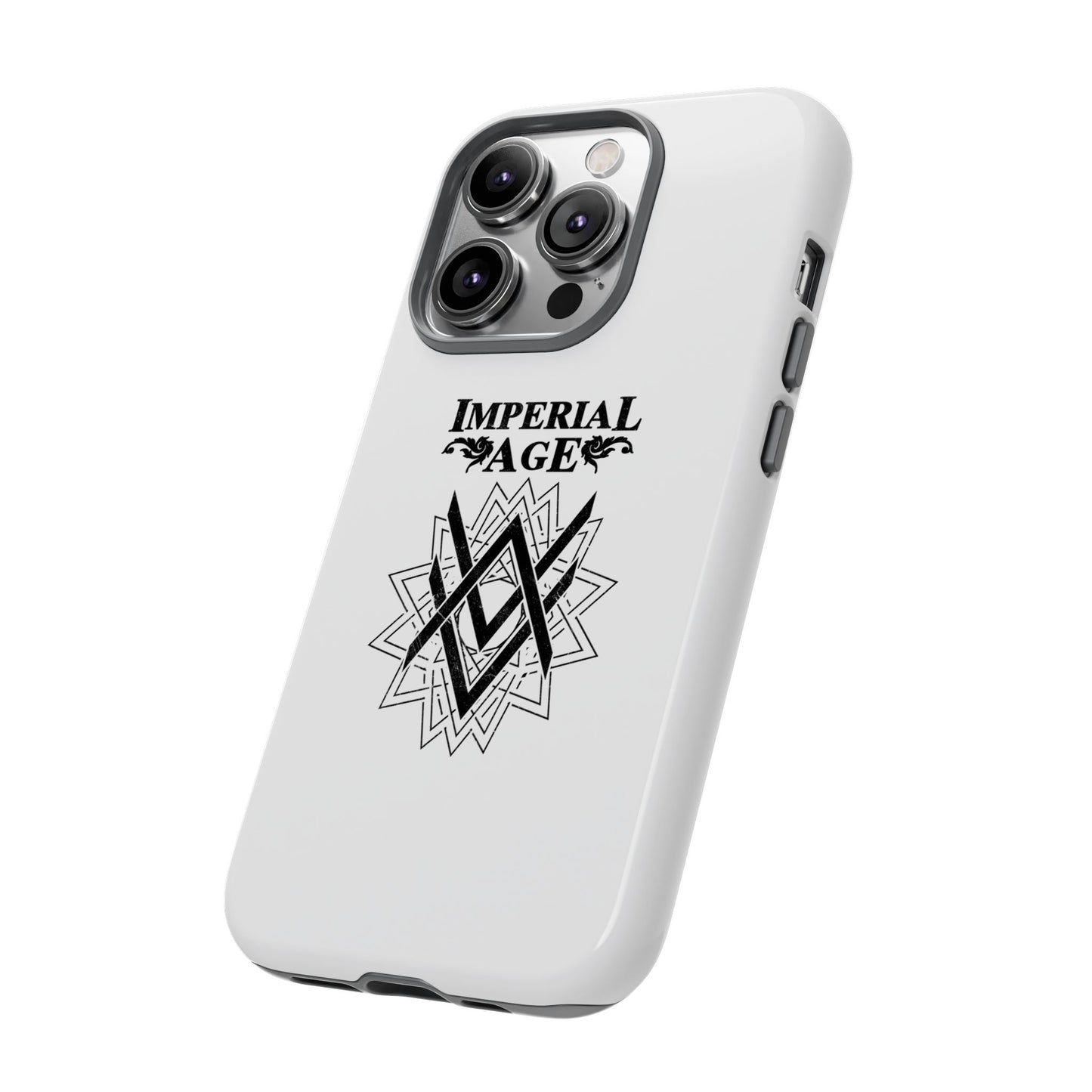 SUMMER COLLECTION - Tough iPhone Case White (Black Print)