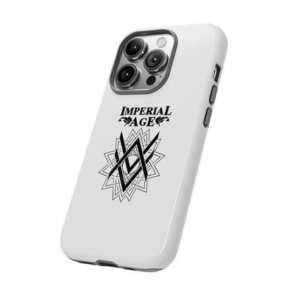 SUMMER COLLECTION - Tough iPhone Case White (Black Print)
