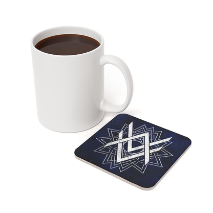 SUMMER COLLECTION - Cork Coaster Navy (White Print)