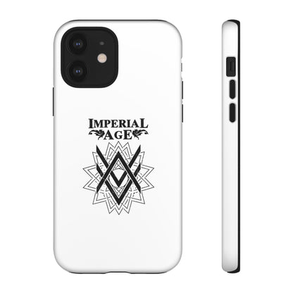 SUMMER COLLECTION - Tough iPhone Case White (Black Print)