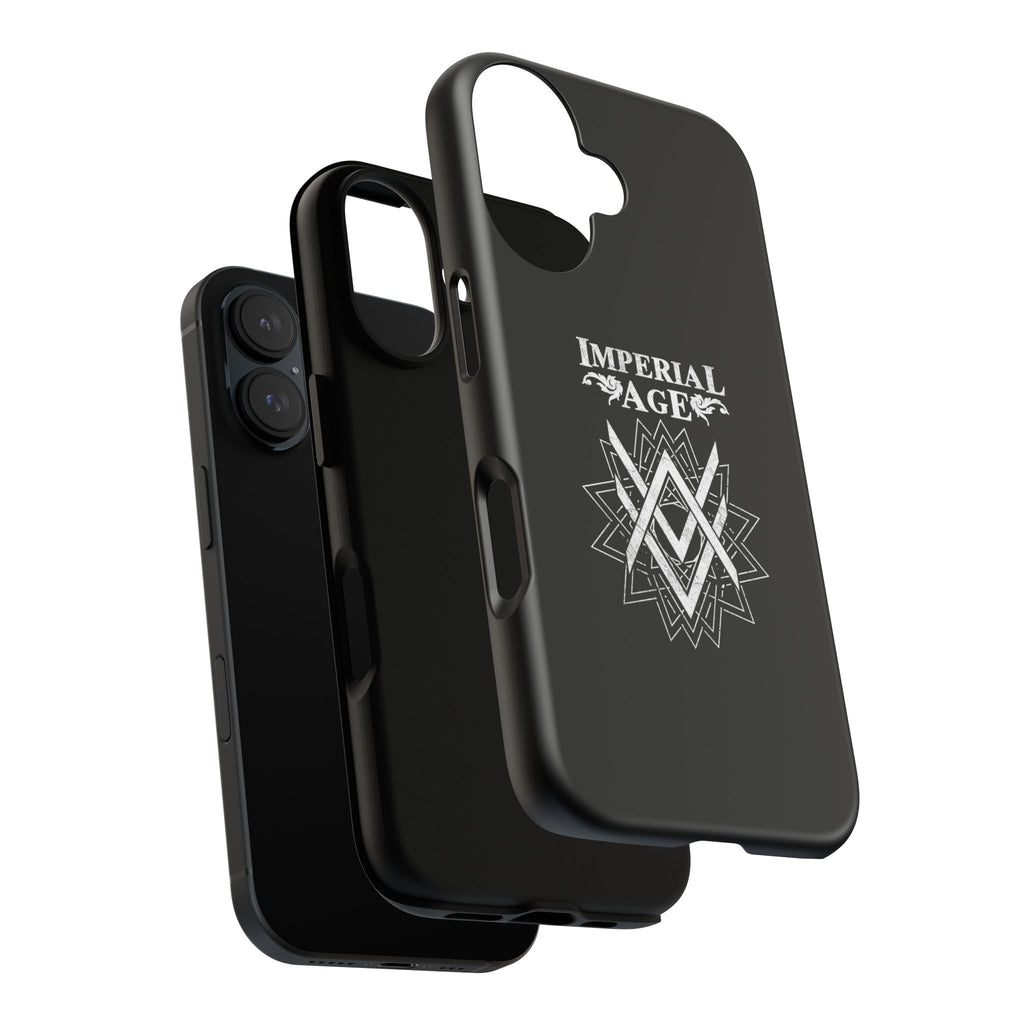 SUMMER COLLECTION - Tough iPhone Case Black (White Print)