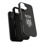 SUMMER COLLECTION - Tough iPhone Case Black (White Print)