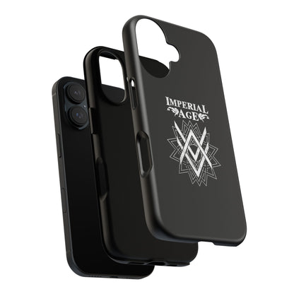 SUMMER COLLECTION - Tough iPhone Case Black (White Print)