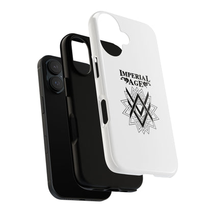 SUMMER COLLECTION - Tough iPhone Case White (Black Print)