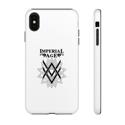 SUMMER COLLECTION - Tough iPhone Case White (Black Print)