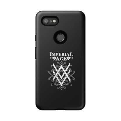 SUMMER COLLECTION - Tough Google Pixel Case Black (White Print)