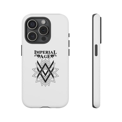 SUMMER COLLECTION - Tough iPhone Case White (Black Print)