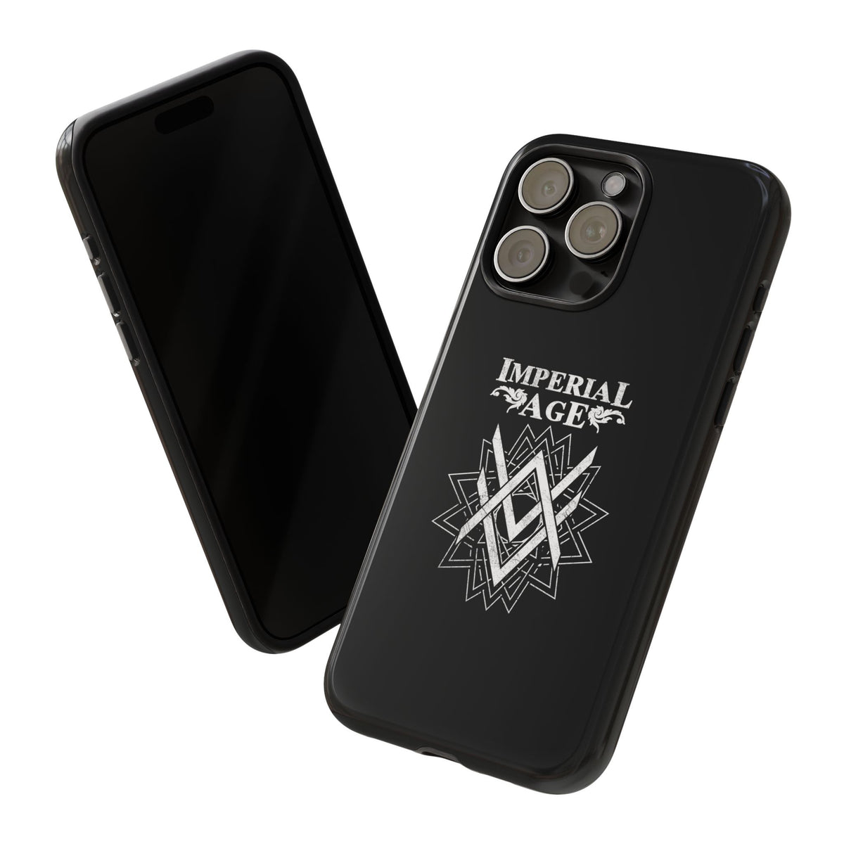 SUMMER COLLECTION - Tough iPhone Case Black (White Print)