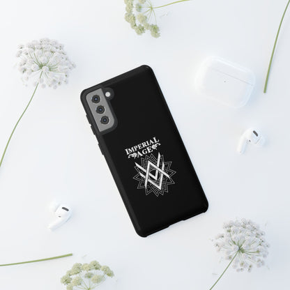 SUMMER COLLECTION - Tough Samsung Galaxy Case Black (White Print)