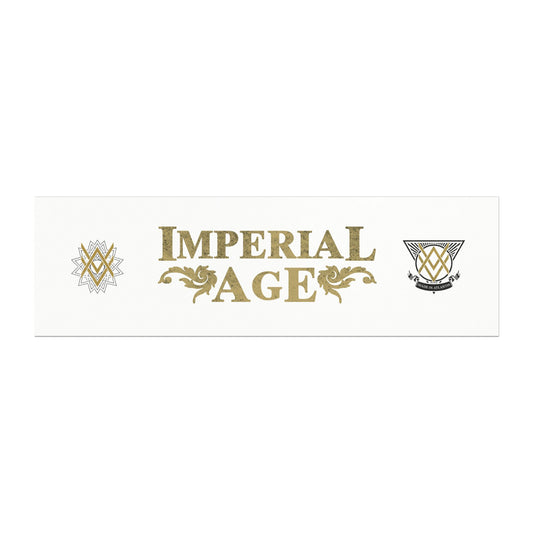 SUMMER COLLECTION - Car Magnets White (Gold-Black Print)