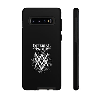 SUMMER COLLECTION - Tough Samsung Galaxy Case Black (White Print)