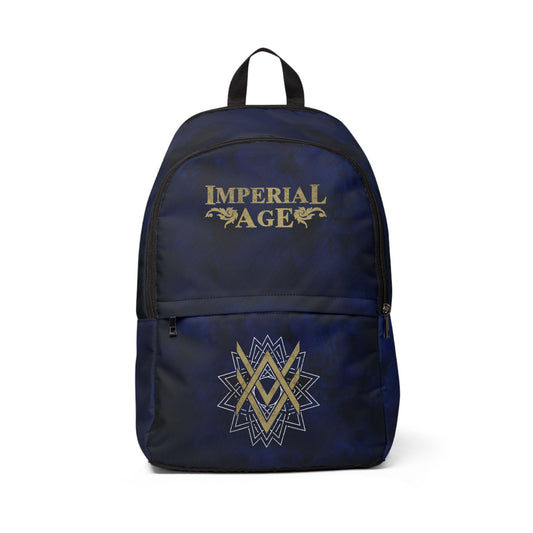 SUMMER COLLECTION - Back Pack Navy (Gold-White Print)