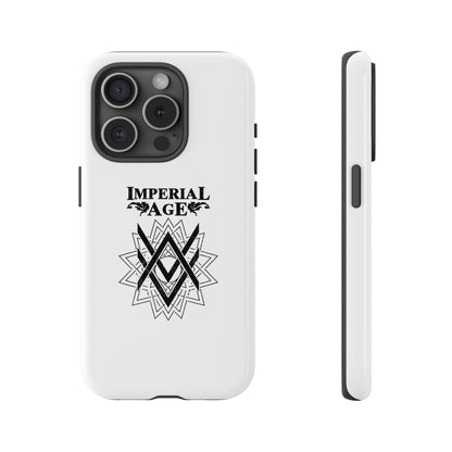 SUMMER COLLECTION - Tough iPhone Case White (Black Print)