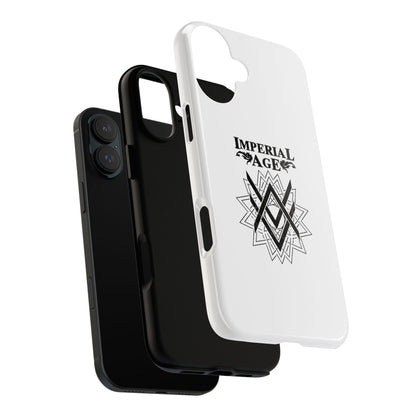 SUMMER COLLECTION - Tough iPhone Case White (Black Print)