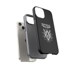 SUMMER COLLECTION - Tough iPhone Case Black (White Print)