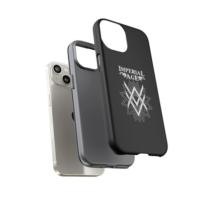 SUMMER COLLECTION - Tough iPhone Case Black (White Print)