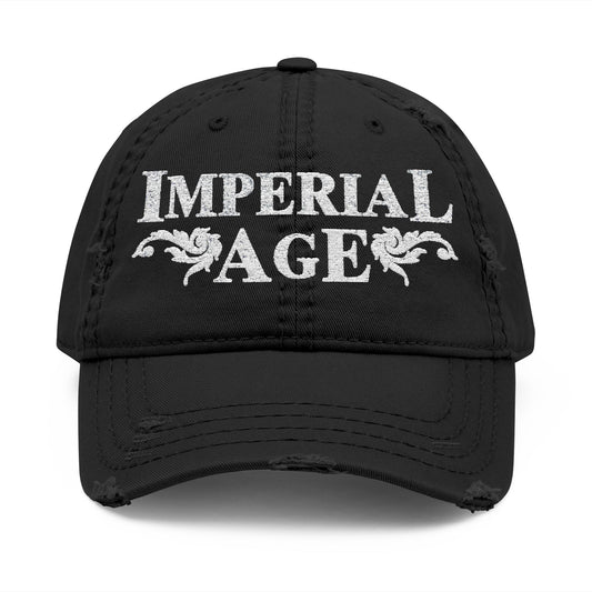 SUMMER COLLECTION - Distressed Cap (White Embroidery)