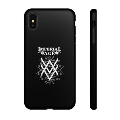 SUMMER COLLECTION - Tough iPhone Case Black (White Print)