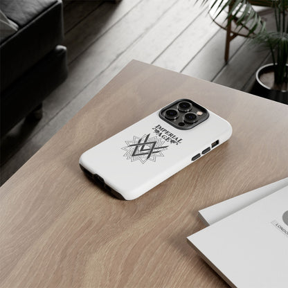 SUMMER COLLECTION - Tough iPhone Case White (Black Print)