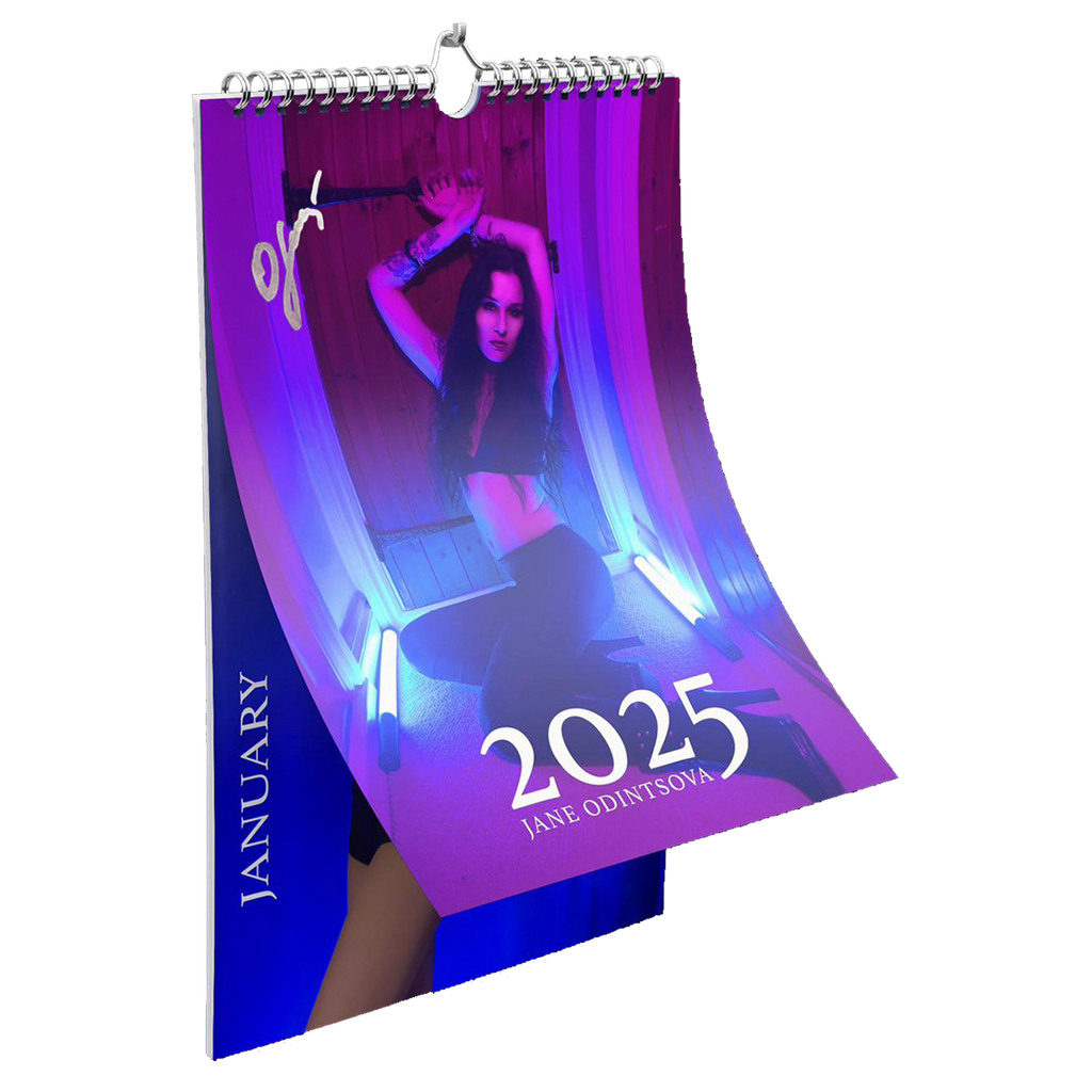 Jane's Colour Calendar 2025 (12-page A3 wall calendar, signed)