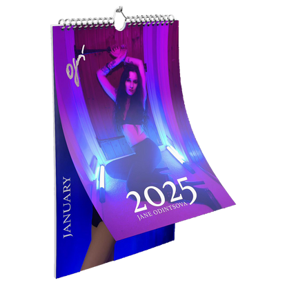 Jane's Colour Calendar 2025 (12-page A3 wall calendar, signed)