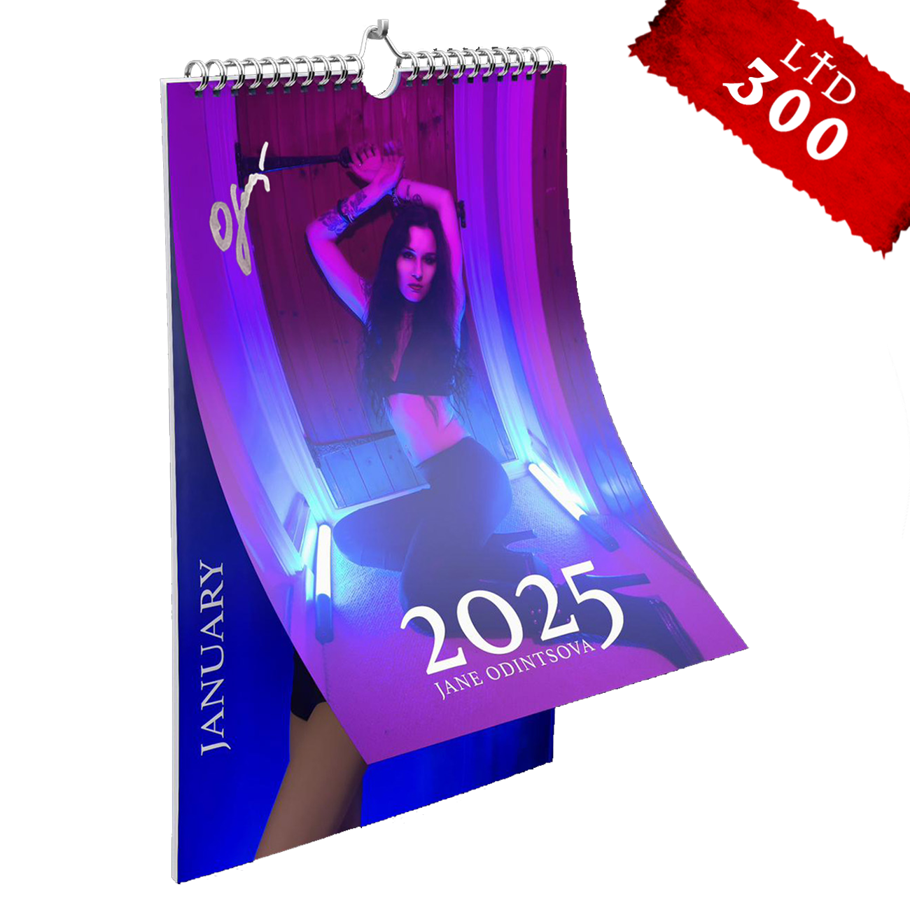 Jane's Colour Calendar 2025 (12-page A3 wall calendar, signed)