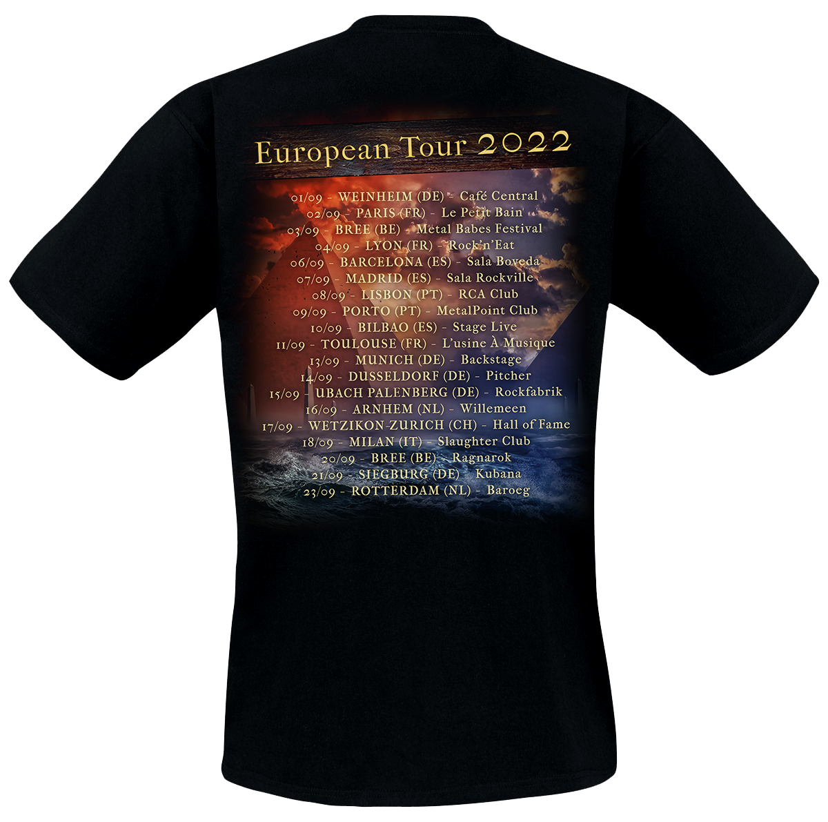 Tournée européenne 2022 (T-shirt)