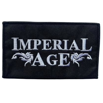 Embroidered Patch (white, merrowed)