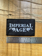 Embroidered Patch (white, merrowed)