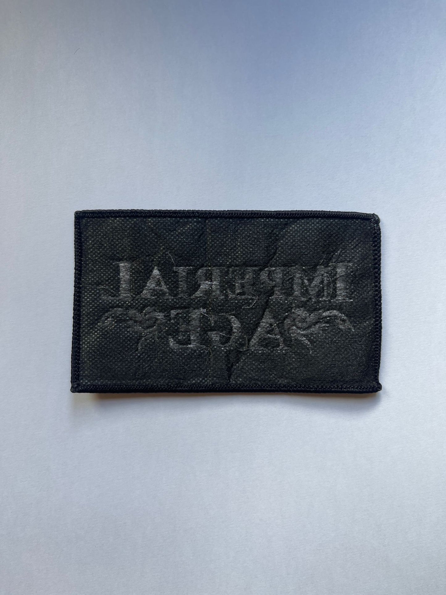 Embroidered Patch (white, merrowed)
