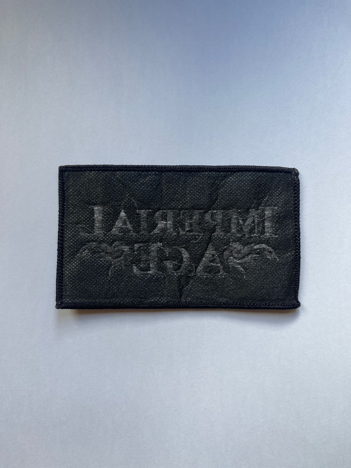 Embroidered Patch (white, merrowed)