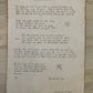 Handwritten Lyric Scroll