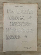 Handwritten Lyric Scroll