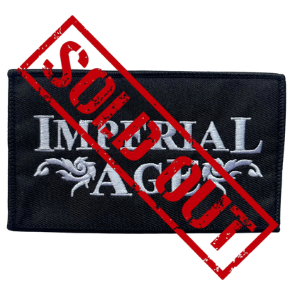 Embroidered Patch (white, merrowed)