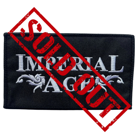 Embroidered Patch (white, merrowed)