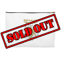 SUMMER COLLECTION - Accessory Pouch White (Gold-Black Print)